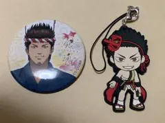 銀魂 近藤勲 缶バッジ ラバーキーホルダー