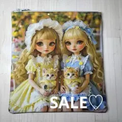 パネルポーチ　二人女の子 SALE♡No.7