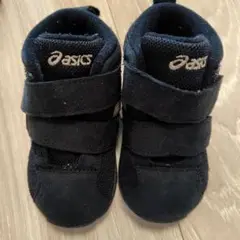 asics ブラック ベビーシューズ