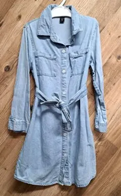 SHEIN　デニム　シャツ　ワンピース　7Y