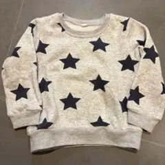 星柄グレー トレーナー 95センチ