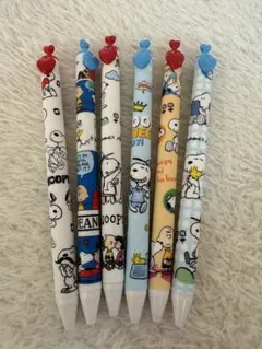 スヌーピーボールペン6本セット