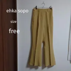 ehka sopo カジュアルパンツ イエロー フリーサイズのサムネイル