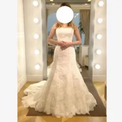 超美品❗️ウェディングドレス　マーメイドライン　総レース