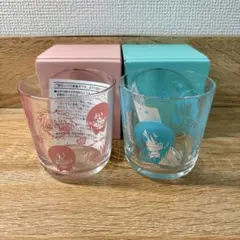 会長はメイド様！ 漫福ガチャ グラス コップ 赤 ピンク　青色　2種まとめ