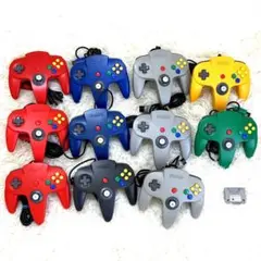 【ジャンク】ニンテンドー64コントローラー 11個＆パック1個付属セット