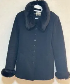 INGEBORG ファー付きキルティングジャケット