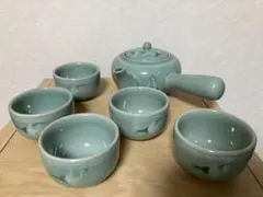 韓国人間文化財　韓国人間国宝　海林伝統陶芸　海林窯　急須　湯呑み　茶器　高麗青磁