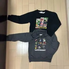 【2枚セット】マリオカート トレーナー＆パーカー 140cm スーパーマリオ