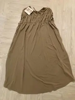 【新品未使用タグ】ベージュ しまむら キャミワンピース by yumi Mサイズ