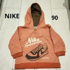 Nike オレンジ トレーナー フード付き