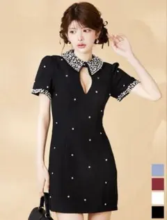 ビジューミニドレス キャバドレス