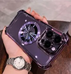 iPhone14ケース ワイアレス充電 レンズ保護 MagSafe対応　クリア