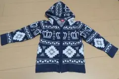 BABY DOLL パーカー ネイビー もこもこ 男の子 100cm