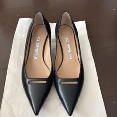 PELLICO ペリーコ ブラック ポインテッドトゥ 37.5 24.5