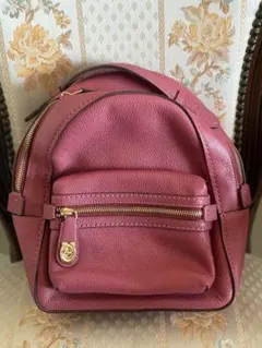 コーチ COACH ピンク レザー リュック