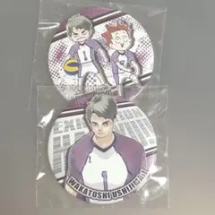 ハイキュー‼︎牛島若利缶バッジ 2個セット