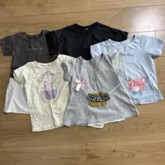 キッズTシャツ 5枚セット　女の子 100cm 110cm 保育園　幼稚園児