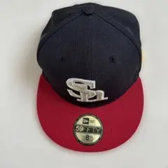 NEW ERA 59FIFTY ソフトバンクホークスキャップ サイズ8 黒赤