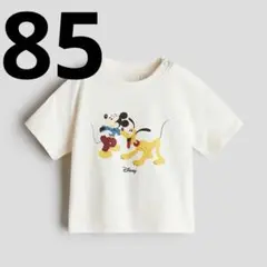 【新品未使用】H&M Disney ミッキー＆プルート Tシャツ 85cmのサムネイル