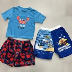 水着セット ラッシュガード 90 プール セットアップ アンパンマン カーターズ