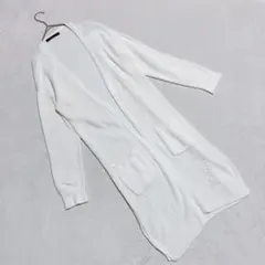 ヴァンスエクスチェンジ ＊ カーディガン ボタンレス ホワイト 長袖 (M)のサムネイル