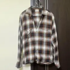 60s TOWNCRAFT レーヨン ボックスカット　シャツ オンブレ