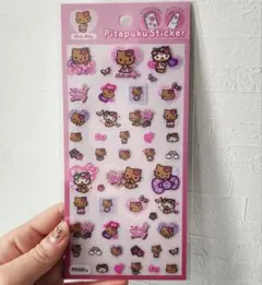 サンリオ　日焼け キティ　ぴたぷくステッカー　ハローキティ　シール