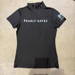 PEARLY GATES ブラックハイネックシャツ