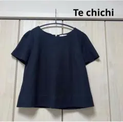 Te chichi Mサイズ ネイビー　半袖ブラウス