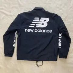 new balance コーチジャケット ブラック　黒　L