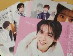 FINEBOYS　2026年4月号　目黒蓮、作間龍斗、佐藤龍我、中村嶺亜のページ