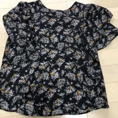GU 花柄フレア袖シャツ Mサイズ