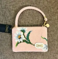 【新品】フェイラー ホワイトマーガレット サイドポーチ ピンク