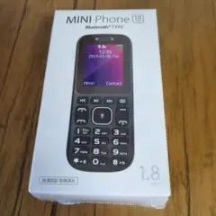 MINI Phone スマホ用ワイヤレス子機 Bluetoothミニフォン 青