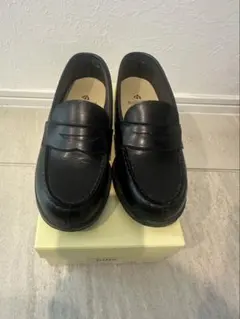 HARUTA キッズ ローファー 黒 21 EEE