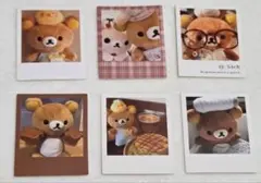 リラックマ セット 6種類　両面テープつけたらシールになります。