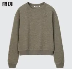 フリースクルーネックプルオーバー　M