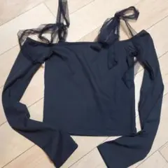 DazyDesigner オフショルダー　リボン　トップス　長袖