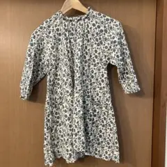 BREEZE モックネック総柄ワンピース アイボリー 120
