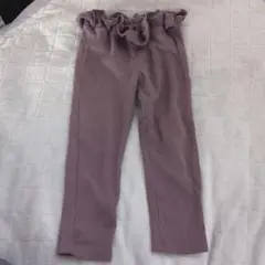 110サイズ 裏起毛パープルパンツ
