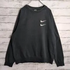 NIKE ナイキ スウェット ダブルスウッシュ バックプリント ブラック