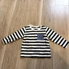 ボーダーロングTシャツ　キッズ