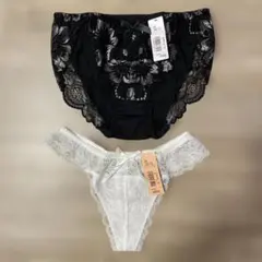 エメフィール　ショーツ1枚＆Tバック1枚　セット　M