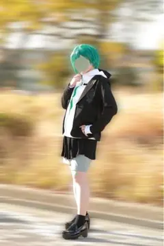 緑仙 七次元生徒会 夏服 コスプレ衣装 仙河緑 ウィッグ付き - メルカリ