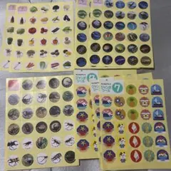 出席シール　海の生き物　かぶとむしくわがたむし野菜シール　夏シール色々詰め合わせ