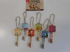 ♯Jpj15FZスヌーピーアートキーチェーン全6種