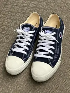 【美品】Champion チャンピオン キャンバススニーカー 27cm ネイビー