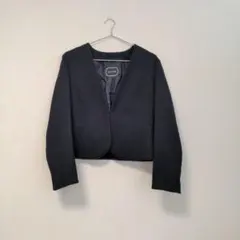 美品★any FAM　ノーカラージャケット　ネイビー　M