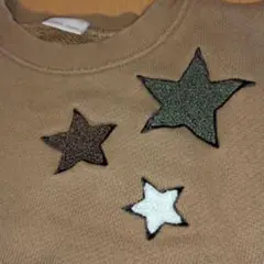 petit main 星柄刺繍 トレーナー 100cm